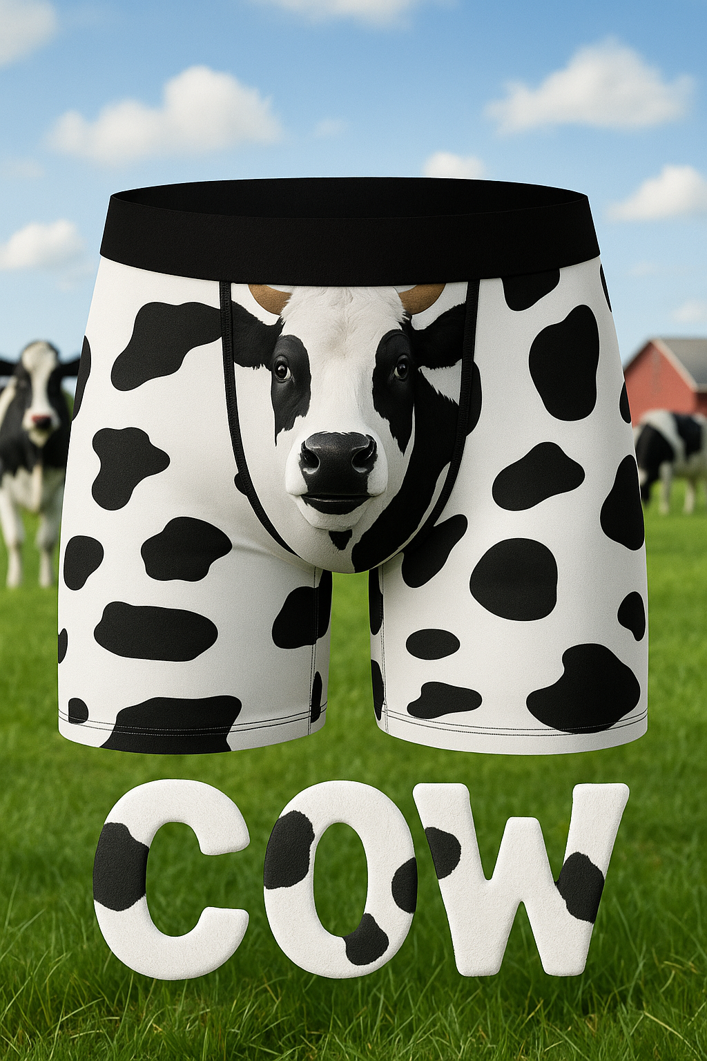 1pc Men's Cow